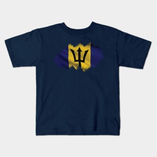 Flag of Barbados Kids T-Shirt